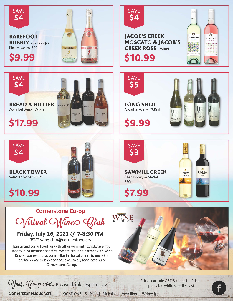 Weekly Flyer Cornerstone Coop Liquor