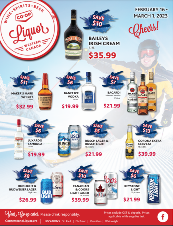 Weekly Flyer Cornerstone Coop Liquor