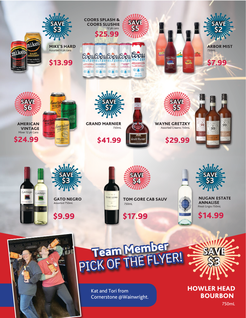 Weekly Flyer Cornerstone Coop Liquor