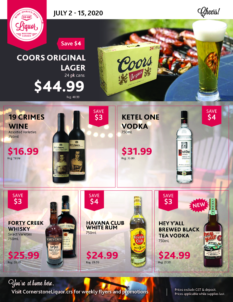 Weekly Flyer Cornerstone Coop Liquor