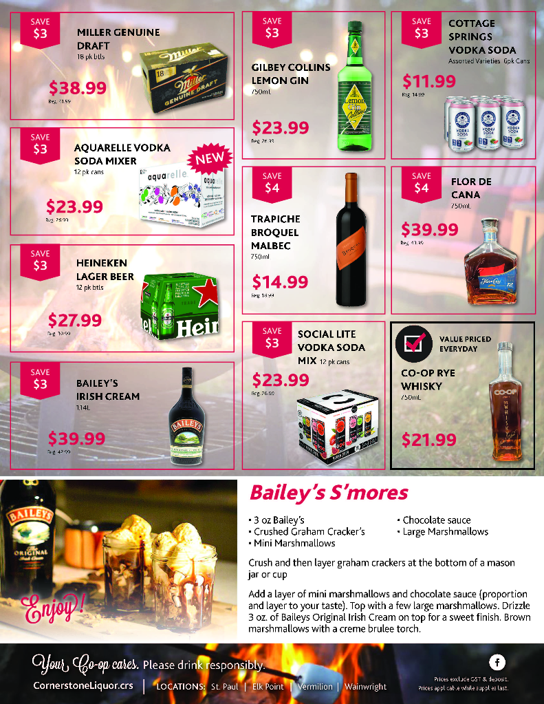 Weekly Flyer Cornerstone Coop Liquor
